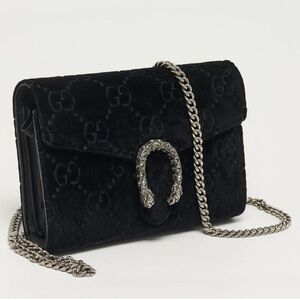 Gucci Dionysus Crystal Black Gg Velvet
Wallet On Chain